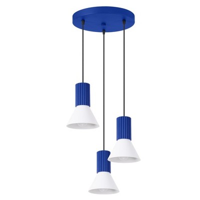 Pendelleuchte Metall E14 Ultra Marin Wohnzimmer L:30 cm Hängelampe Esstisch