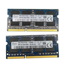 SK hynix 4GB 2Rx8 PC3L-12800S DDR3L 1600MHz Laptop RAM (Lot of 2) 8GB Total
