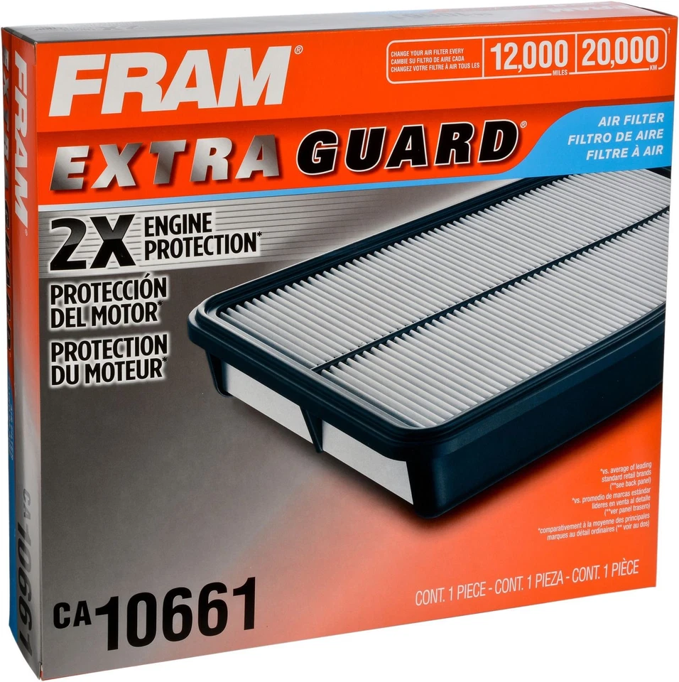 Filtro de aire Fram CA10661 para 09-17 Hyundai Kia Equus Genesis K900 Foto 2 de 4