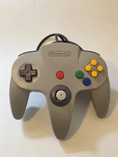 Official Nintendo 64 Controller Gray OEM Tight Stick N64 TESTED WORKING