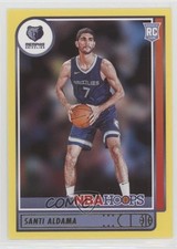 2021-22 Panini NBA Hoops Rookies Yellow Santi Aldama #207 Rookie RC 5q7