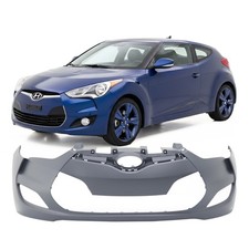 Bumper Cover For 2012-2016 Hyundai Veloster Wfog Lamp Holes Front Primed