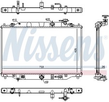 NISSENS 68533 Kühler, Motorkühlung für MAZ...