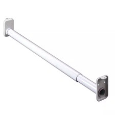 72 In. 1820 Mm to 96 In. 2430 Mm White Metal Adjustable Closet Rod