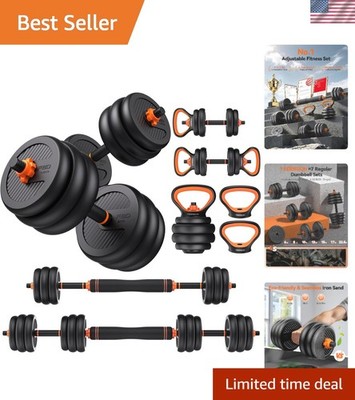 All-in-One Adjustable Dumbbells, 20-90lbs - Transform Your Home Gym Experience