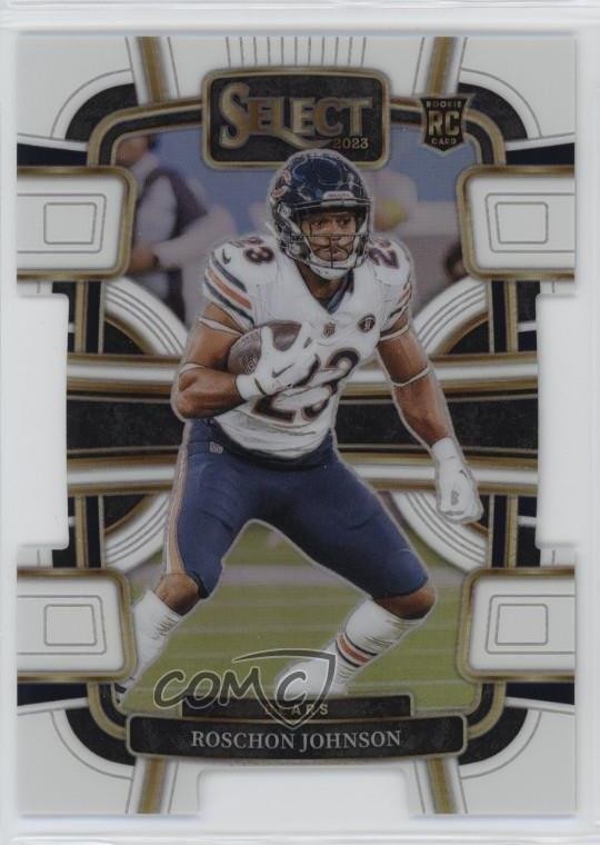 2023 Select Concourse White Prizm Die-Cut /199 Roschon Johnson #19 Rookie RC 8d2