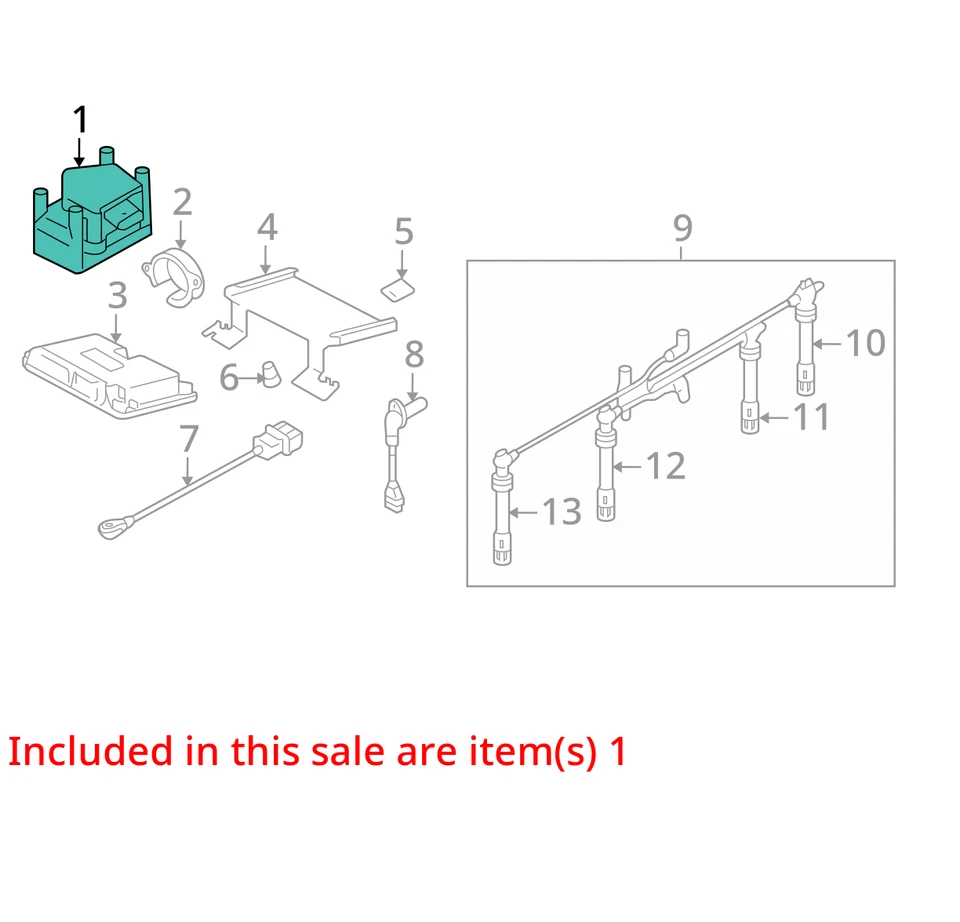 Paquete de encendedor de bobina de encendido Volkswagen Beetle 2002-2005 HE54C Foto 3 de 4