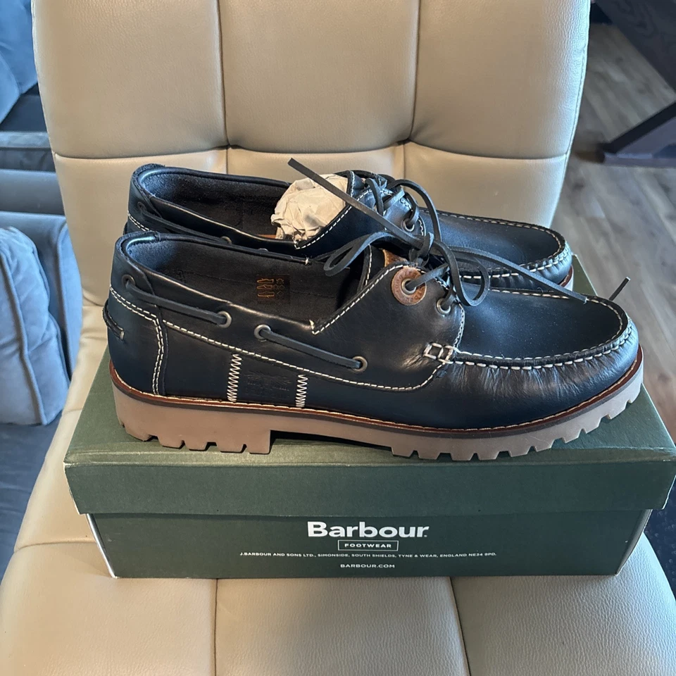 Man's Boat Shoes Barbour Barbour Deck Boat Shoes 8087684109 size 12 US/11UK - Image 3 of 4