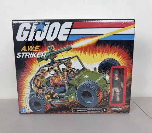 Hasbro GI Joe Retro AWE Striker With Crankcase Figure Brand New