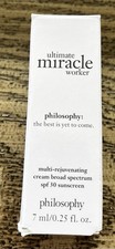 Philosophy Ultimate Miracle Worker Multi-Rejuvenating Cream Travel 0.25 oz NEW