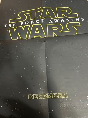2015 Star Wars: Episode VII The Force Awakens Original Movie Poster 27'' x 40''