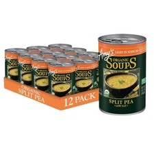 Amy's Soup, Vegan Split Pea Light in Sodium, 14.1 Fl Oz (Pack of 12) 