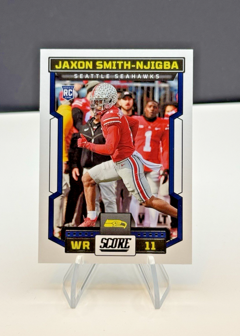 2023 Panini Score Jaxon Smith-Njigba Rookie #348 Seattle Seahawks
