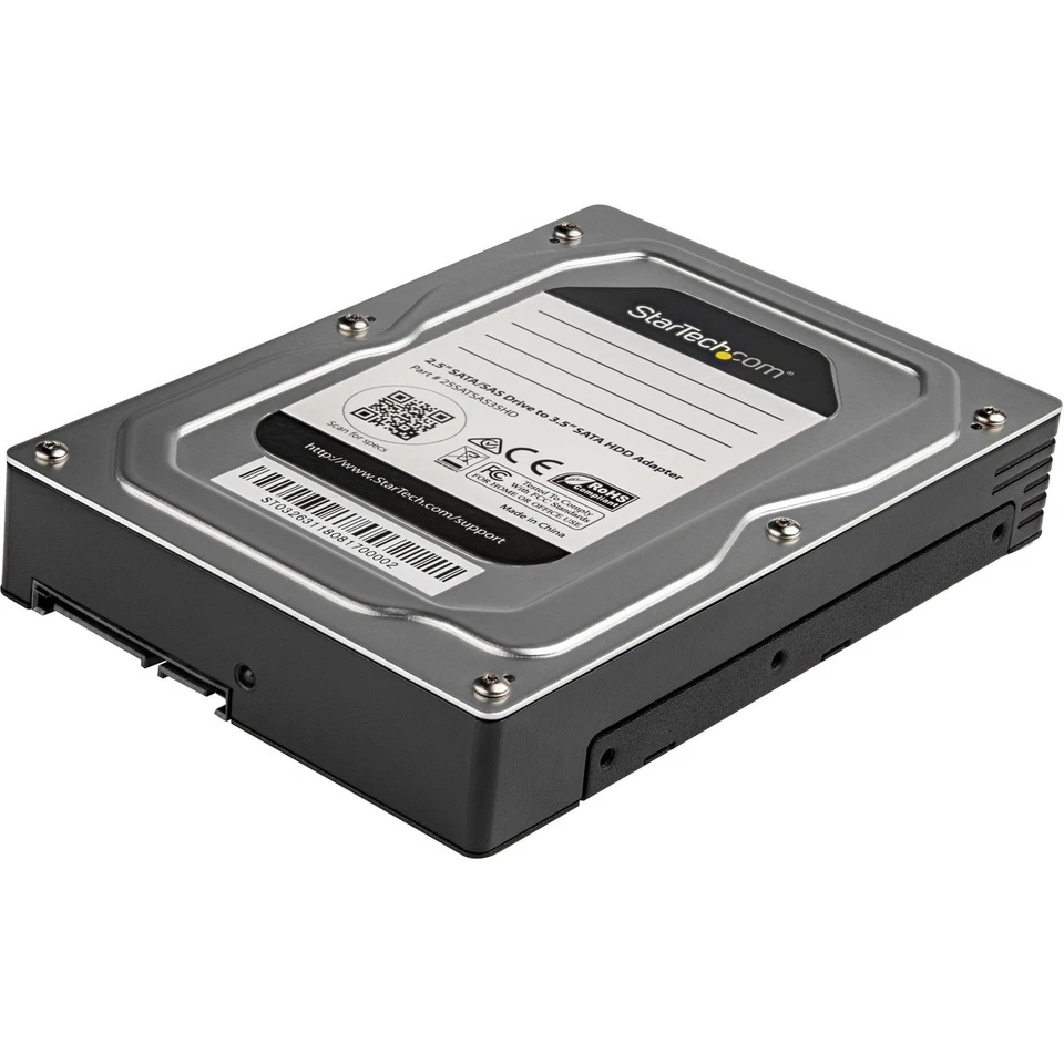 StarTech 2.5 to 3.5 Hard Drive Adapter - For SATA and SAS SSD / HDD - 2.5 to 3.5 - Image 2 of 4