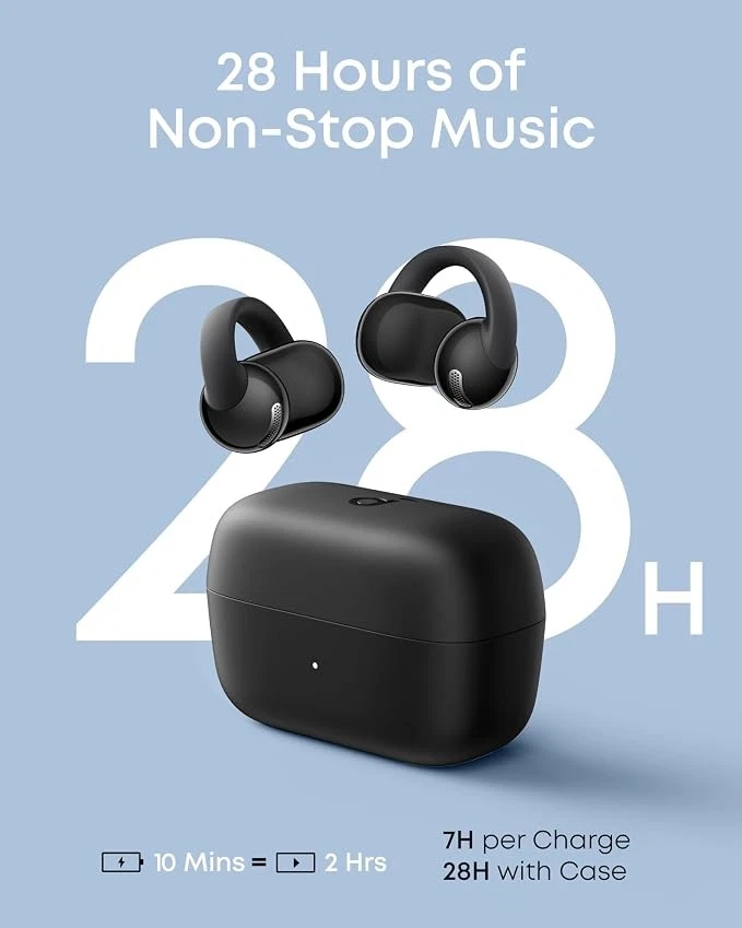 Soundcore C50i by Anker Open Ear Earbuds, Clip Headphones, Comfort for Running image 5