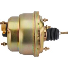 Dual Diaphragm Power Brake Booster 7 Inch Chromate Finish