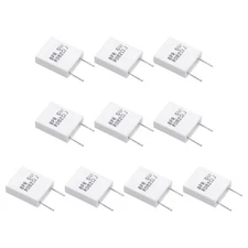 10 Pcs Ceramic Resistors, 5W 0.082 Ohm 5% Non-inductive Cement Ceramic Resistor