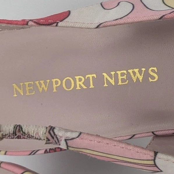 Newport News Rosa Floral Cordones Gatito Tacones Punta Punta Retro Mujer Zapatos 7 Foto 3 de 4