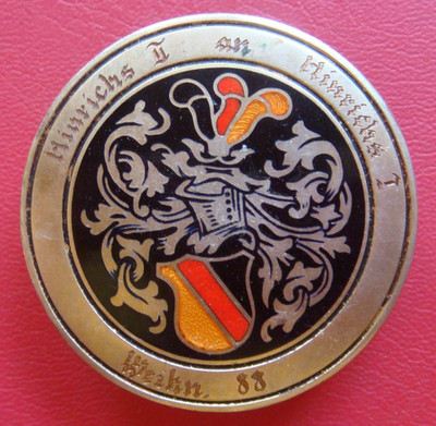 German Heraldic Commemorative Medal Weihnachten 1988 Student associations Badge