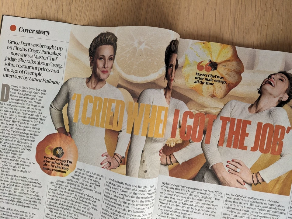 Sunday Times Culture Magazine. Grace Dent. Sian Williams. Richard E Grant 161125 - Image 3 of 4