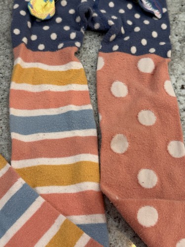 Matilda Jane Tights Size 8-10 And Pair Of Matching Hairbows Stripes & Polka Dots - Picture 7 of 7