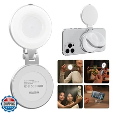 TELESIN C03 Magnetic Selfie Light, Phone Light Compatible with iPhone Magsafe