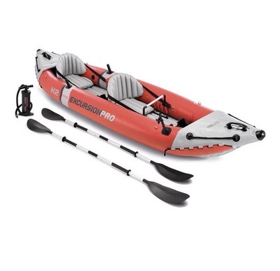 Intex 68309EP Excursion Unisex's Excursion Pro K2 Inflatable Kayak - Red