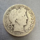 1903 S barber half dollar 50c