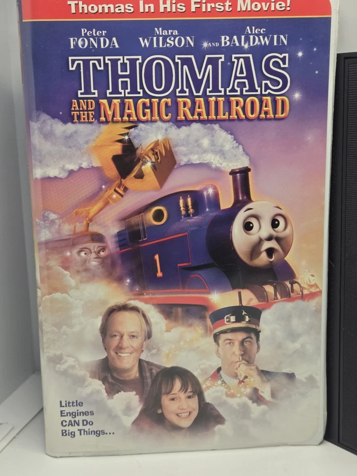 Thomas And The Magic Railroad VHS Used Peter Fonda Alec Baldwin Kids Clamshell Foto 4 de 4