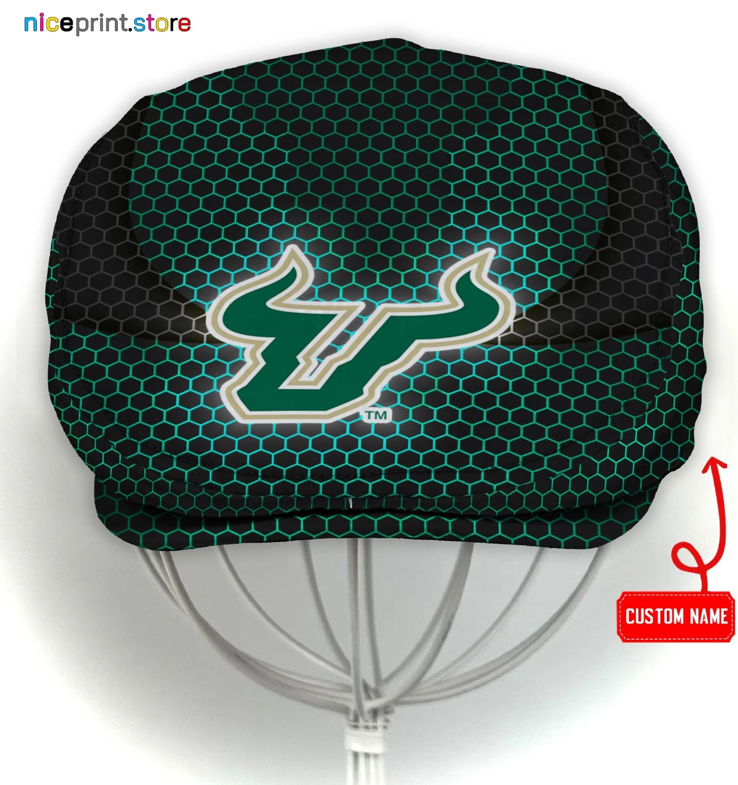 South Florida Team Bulls Jeff Cap NCAA Driver Cap NCAA Golf Cap NCAA Flat Cap