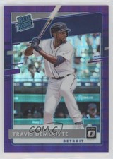 2020 Panini Donruss Optic FOTL Purple Pandora Prizm /99 Travis Demeritte #65 nd3