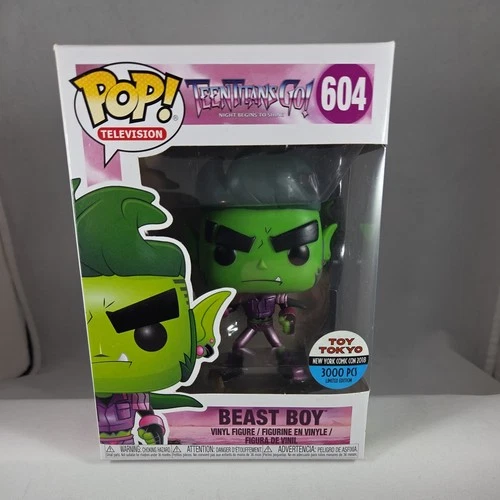 Funko Pop! Television Teen Titans Go #604 Beast Boy Toy Tokyo NYCC 2018 3000 PCS