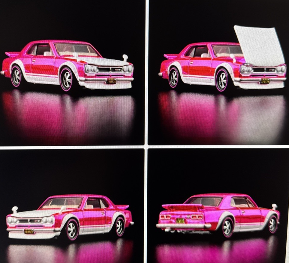 Hot Wheels RLC Exclusive 1972 Skyline H/T 2000GT-R Pink