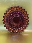 Vintage Indiana Iridescent Carnival Glass Ruby Red 7" Bowl~BEAUTIFUL!
