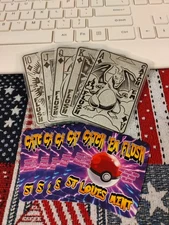 5 oz. POKEMON CREDIT CARD BAR complete set .999  CATCH EM FLUSH STL. MINT #915
