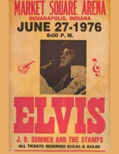 Elvis Presley Market Square Concert Poster