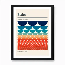 Pixies Retro Hallway Art Print Framed Wall Art Poster Canvas Print Picture