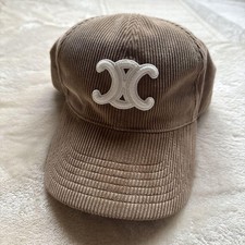 Celine Women Hat Cap Beige Logo Mark Limited Edition VHTF Rare Popular Products