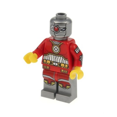 1x Lego Minifigur Super Heroes Batman II Deadshot rot Alien Kopf 76053 sh0259