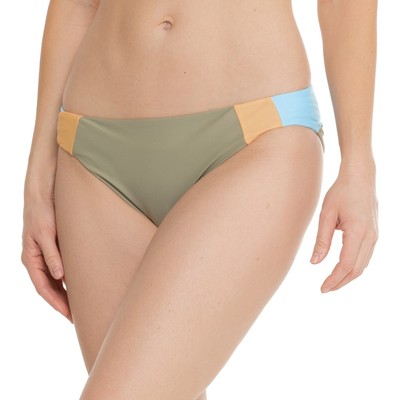 Prana Tulum Bikini Bottom Womens Small Swimwear Eco Friendly Color Block Agave