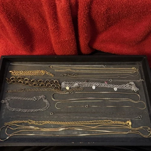 Vintage Costume Jewelry Chain Necklace Lot-11