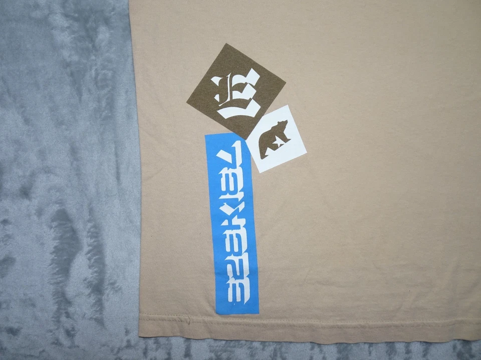 Camiseta Vintage Ezekiel Worldwide Skate Streetwear XL Bronzeada Logotipo Gráfico Feito nos EUA - Imagem 4 de 4