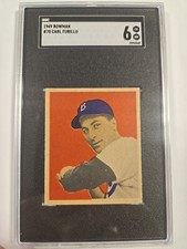 1949 Bowman CARL FURILLO #70 Brooklyn Dodgers SGC 6 EX-NM 6048 WELL CENTERED 