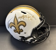 Alvin Karmara AUTOGRAPHED Full Sized Replica Helmet Beckett COA New Orlean Saint