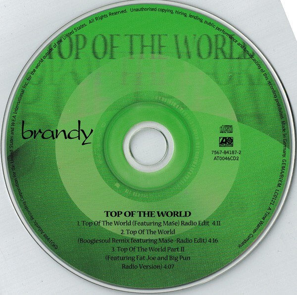 Brandy - Top Of The World (Remixes) (CD, Maxi) | eBay