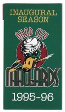 RARE 1995-96 Quad City Mallards CoHL UHL IHL Hockey Schedule !!! Hooters