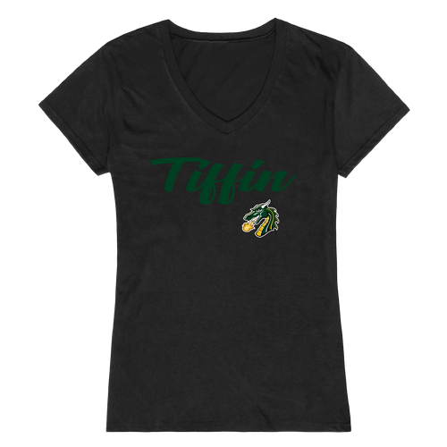 Tiffin University Dragons NCAA Script Tee Womens T-Shirt