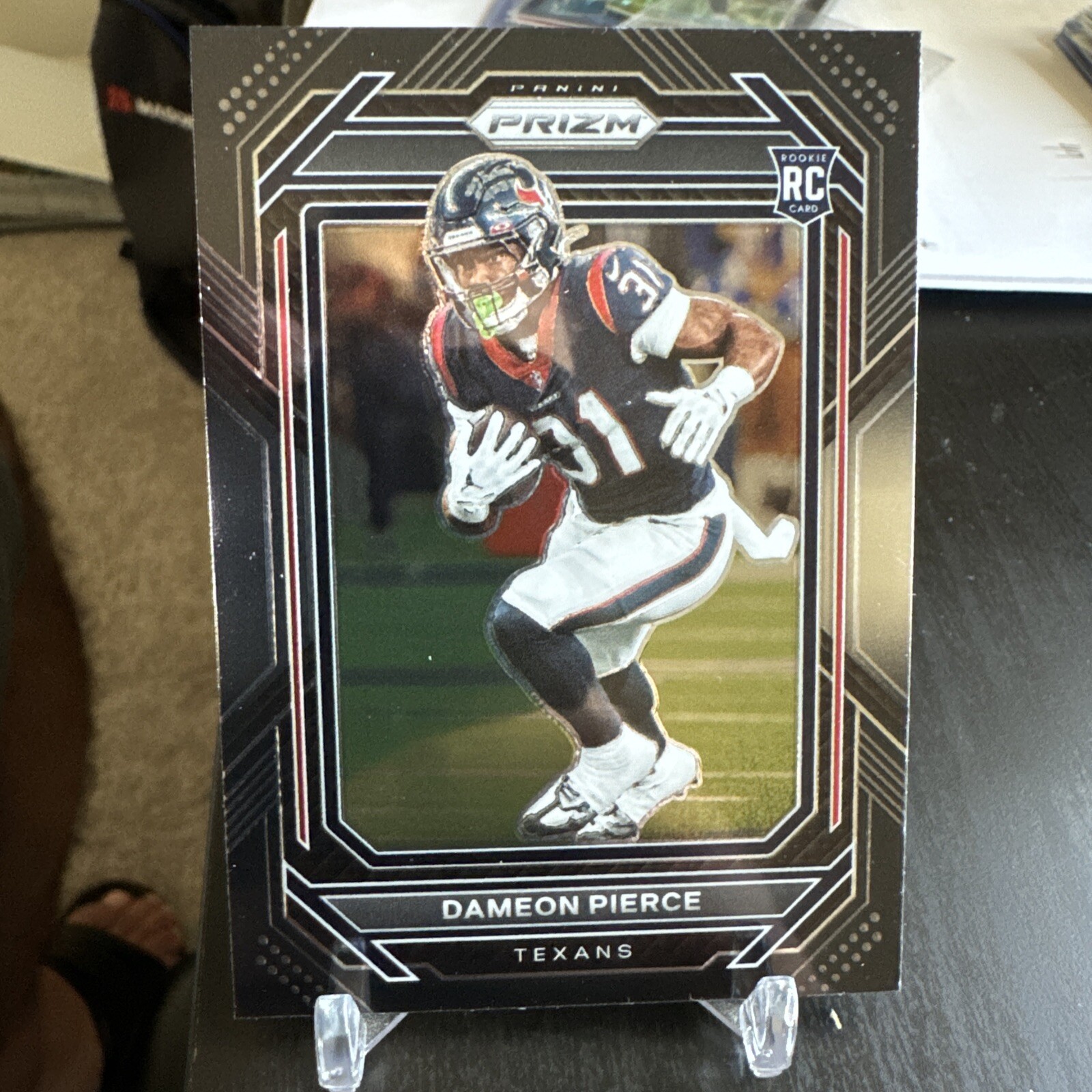 2022 Panini Chronicles - Prizm Black Silver #PB-25 Dameon Pierce (RC)