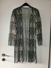 Damen Spitzen Jacke Überhang Offene Jacke in Gr.: 40 - Schwarz/Weiß -TOP Zustand
