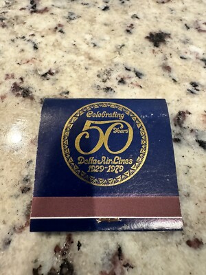 MATCHBOOK - DELTA AIRLINES - UNSTRUCK! 50th Anniversary Matchbook Collectors